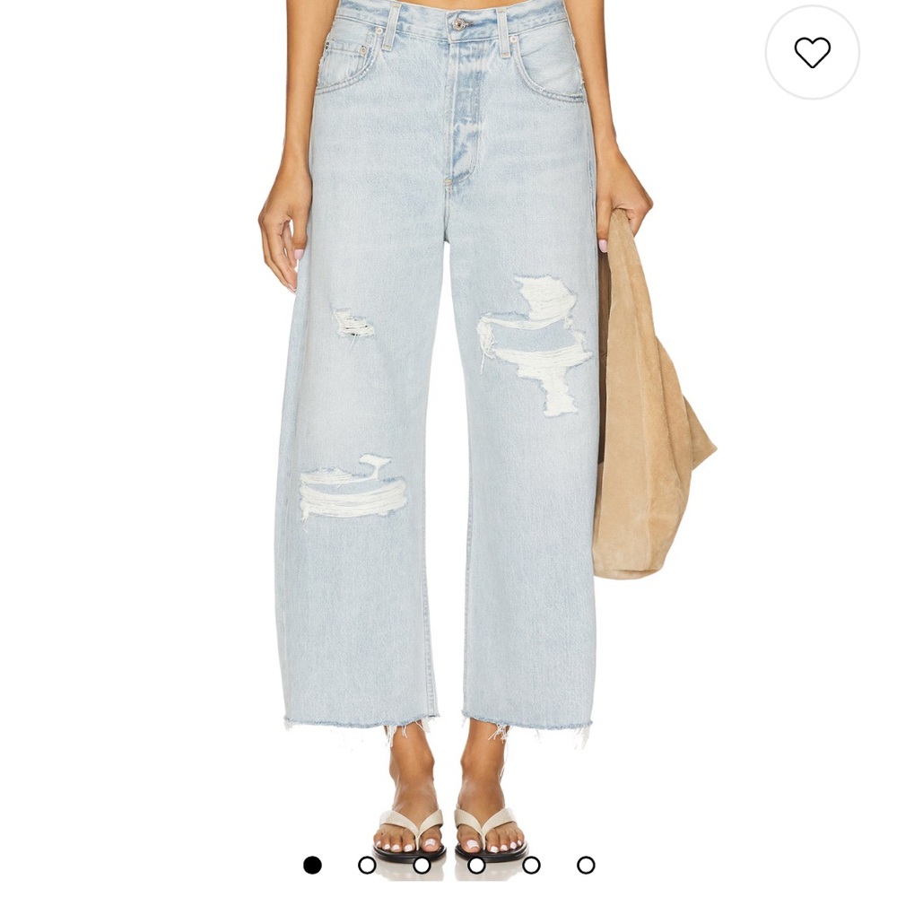 Citizens Of Humanity Ayla Light Blue Distressed Jeans NWT